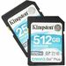 Kingston Canvas GO! Plus  512GB UHS-I Class 10 U3 V30 SDXC - Up to 170MB/s Read , 90MB/s Write (SDG3/512GBCR)