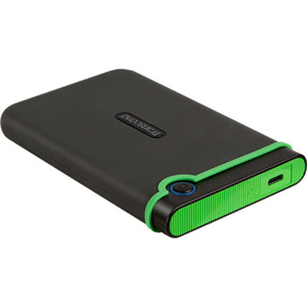 Transcend StoreJet 25M3C 2 TB Portable Hard Drive - 2.5" External - Iron Gray - USB 3.1