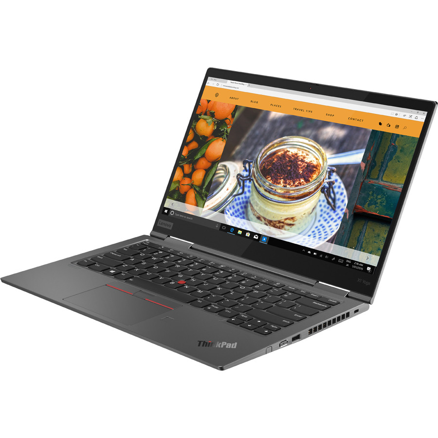 Lenovo ThinkPad X1 Yoga Gen 5 20UB001FUS 14" Touchscreen Convertible 2 in 1 Notebook - Full HD - 1920 x 1080 - Intel Core i5 10th Gen i5-10210U Quad-core (4 Core) 1.60 GHz - 8 GB Total RAM - 256 GB SSD - Iron Gray