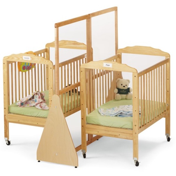 Jonti-Craft See-Thru Large Crib and Space Divider - Large x 20" Width x 63" Depth x 59.5" Height - Hard Maple - Cribs & Accessories - JNT1655JC