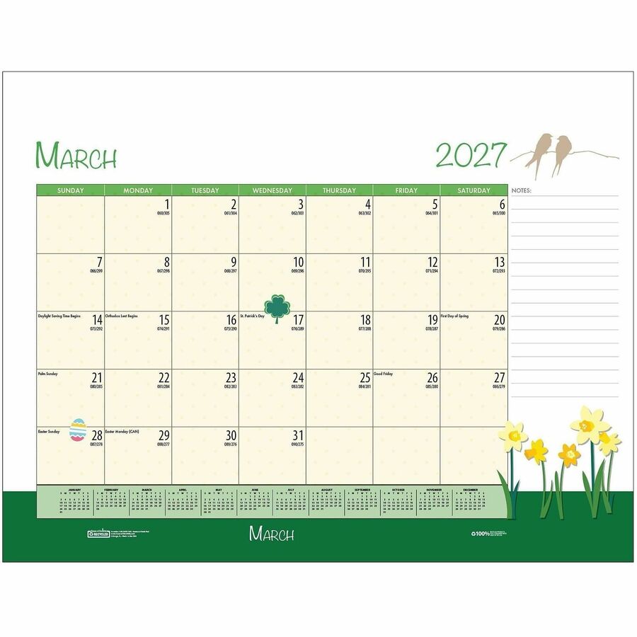 Picture of House of Doolittle Seasonal Holiday Deskpad Calendar