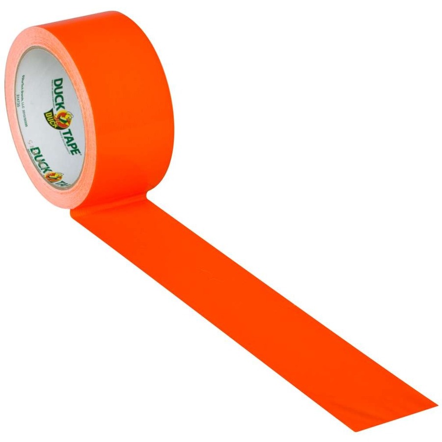 Duck Coloured Duck Tape - 15 yd (13.7 m) Length x 1.89" (48 mm) Width - 1 Each - Neon Orange -  - DUC1265019