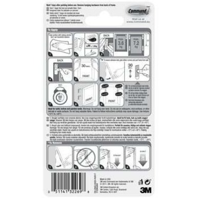 3M Command™ Picture Hanging Strips - 1 / Pack - White = MMM17206C