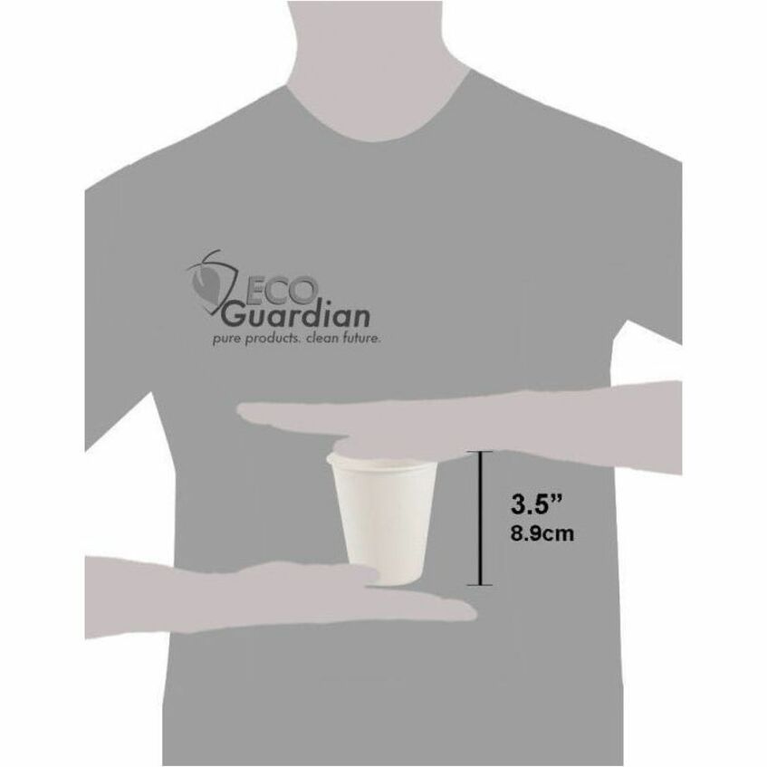 Eco Guardian - Gobelets à boisson compostables 100% de 8 oz