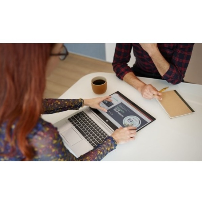 HP mt22 14-inch business laptop with Intel C5205U, 8 GB RAM, 128 GB SSD, and ThinPro — alternate view 2