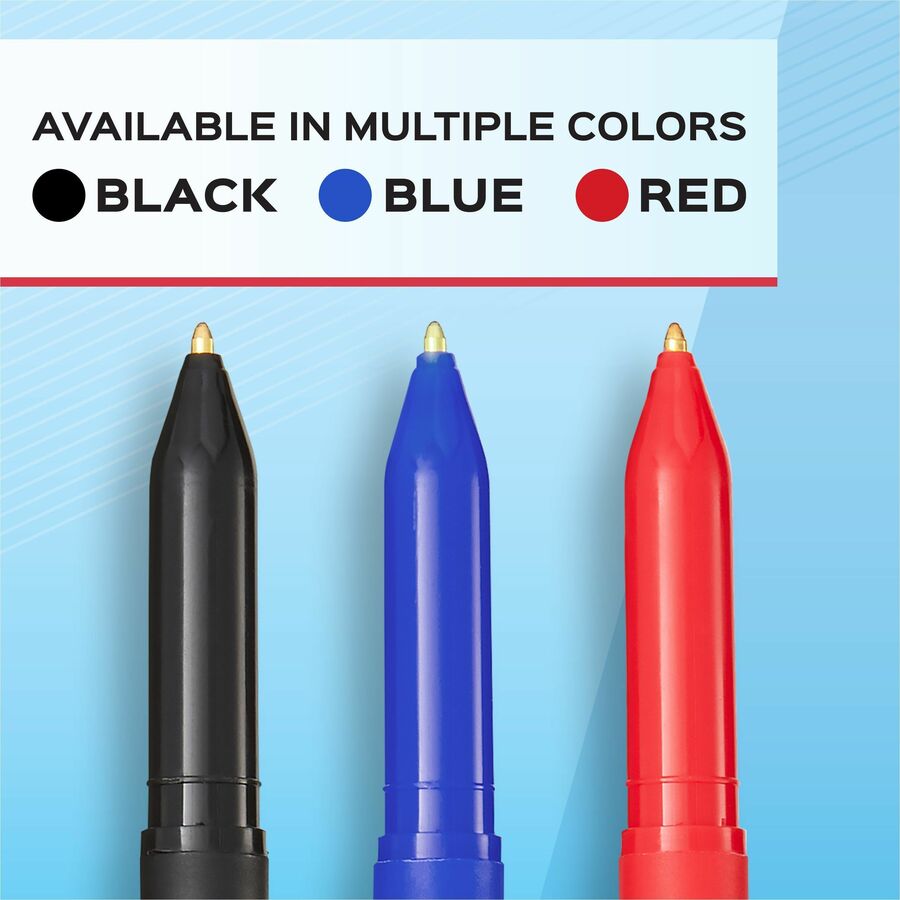 Paper Mate Write Bros. Ballpoint Stick Pens - Medium Pen Point - Black - Black Barrel - 1 Dozen = PAP3331131C