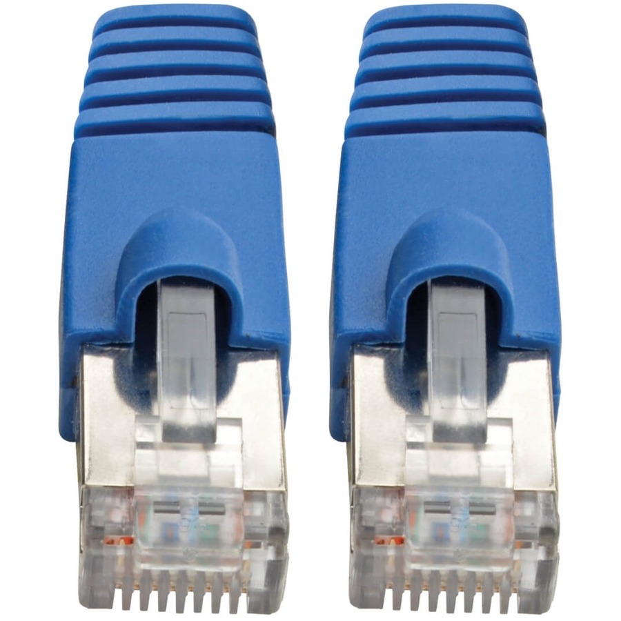 Tripp Lite by Eaton Cat6a 10G Snagless Shielded STP Ethernet Cable (RJ45 M/M) PoE Blue 12 ft. (3.66 m)