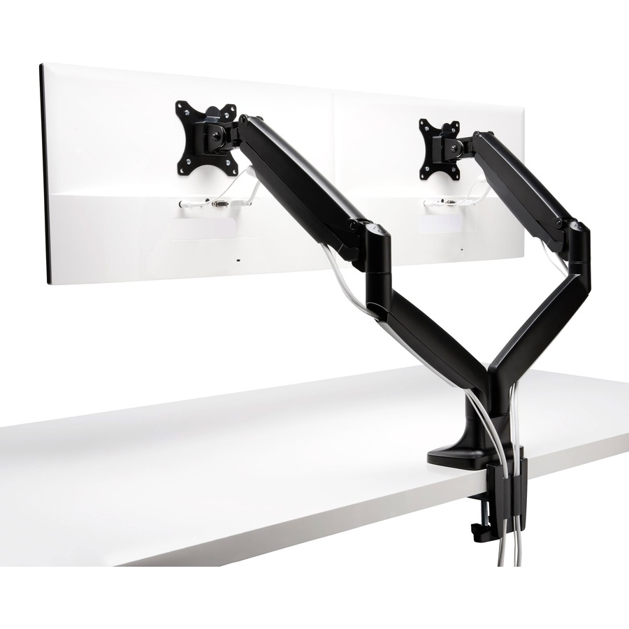 Kensington SmartFit Mounting Arm for Monitor, Flat Panel Display, Curved Screen Display - Black - Adjustable Height - 2 Display(s) Supported - 13" to 32" Screen Support - 9 kg Load Capacity -  - KMWK59601WW