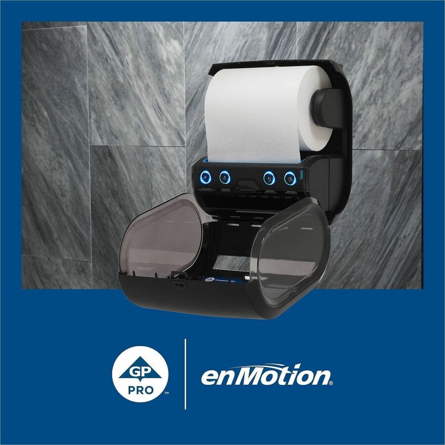 enMotion Paper Towel Rolls, 8 1/4" x 550', White, Case Of 6 Rolls - 1 Ply - 1 3/4" Core - White - 6 Rolls Per CaseCase - 6 / Case