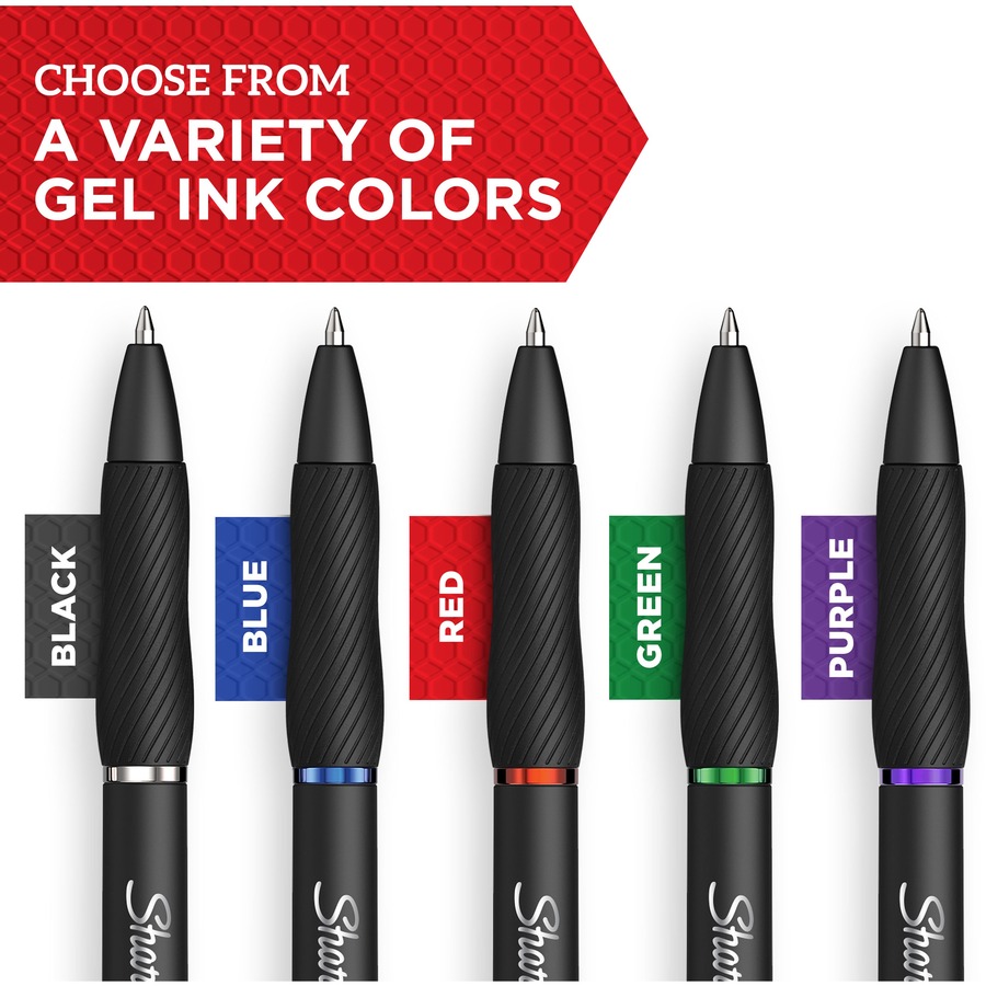 Sharpie S-Gel Pens - 0.7 mm Pen Point Size - Assorted Gel-based Ink - 1 Pack