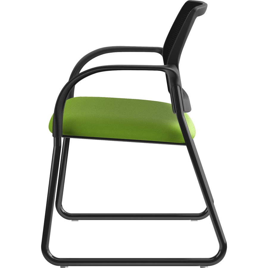 HON Ignition Sled Base Guest Chair Slate Steel Frame Pear Fabric
