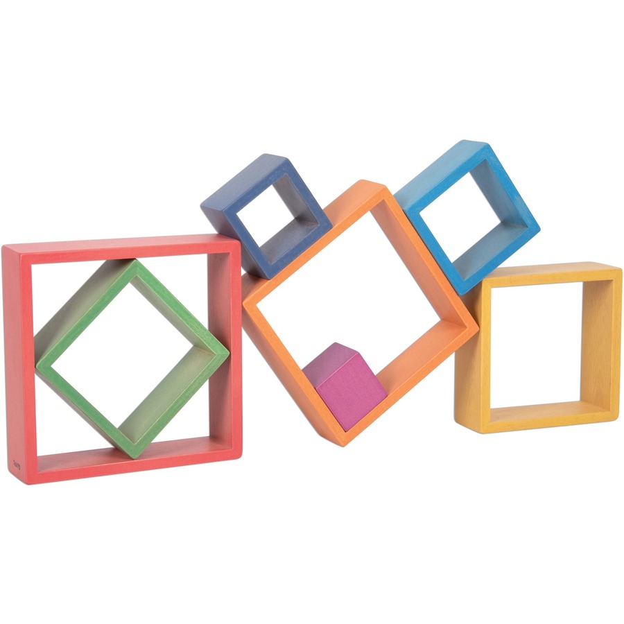 TickiT Rainbow Architect Squares - Blocks & Construction - LAD73416