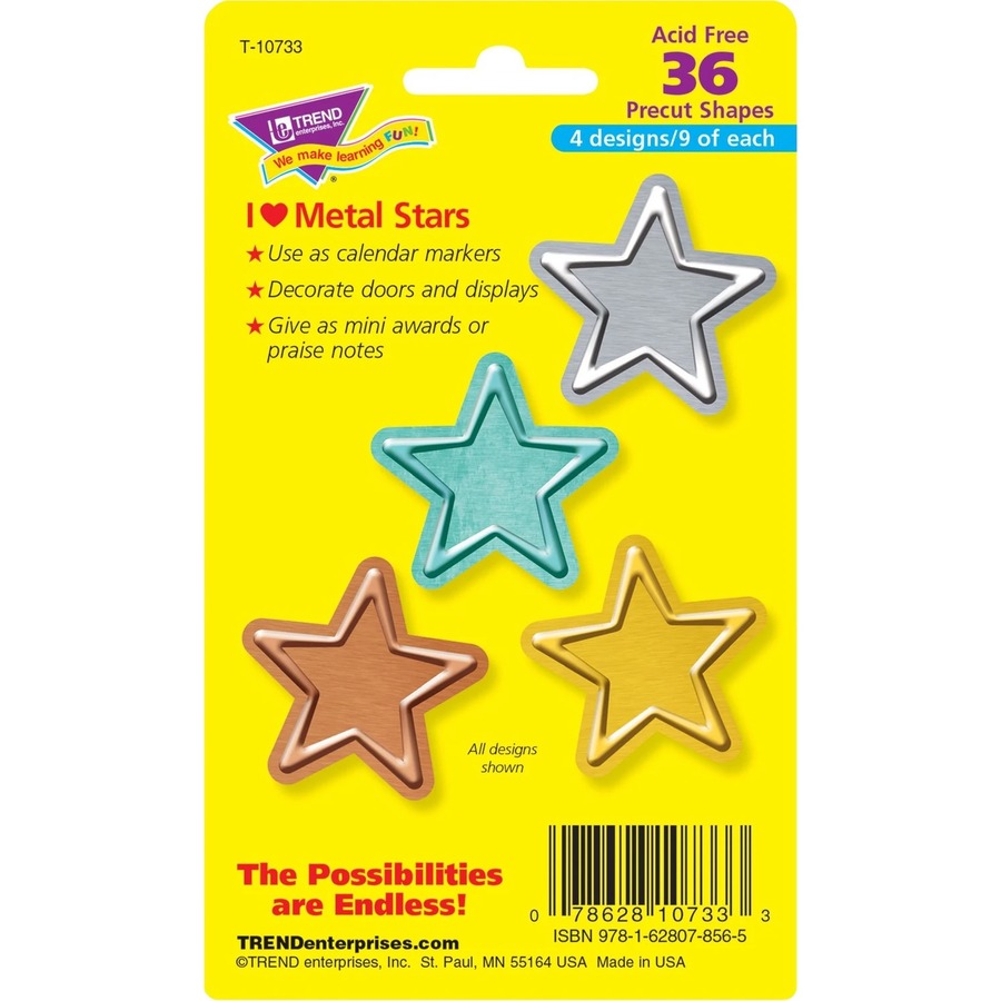 Mini Accents Variety Pack - Metal Stars - Accents - TEPT10733