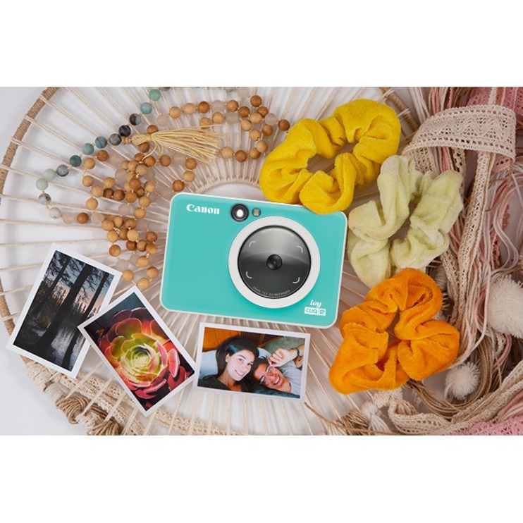Canon IVY CLIQ2 5 Megapixel Instant Digital Camera - Turquoise - Autofocus