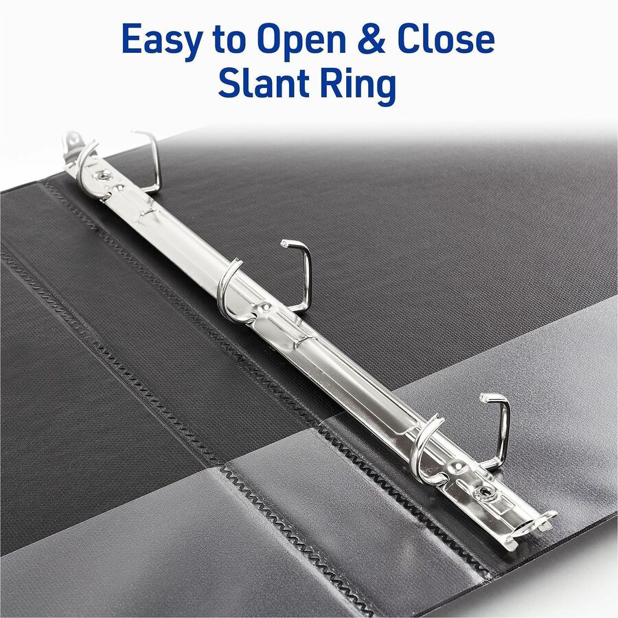 Avery® Durable View1" Binder, Pool Blue Binder (17831) - Avery® Durable View 3 Ring Binder, 1 Inch Slant Rings, 250-Sheet Capacity, DuraHinge, 1.4 Inch Wide Spine, Customizable Clear Covers and Spine, 1 Pool Blue Binder (17831)