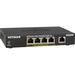 NETGEAR GS305P-200NAS Ethernet Switch - 5 Ports - 2 Layer Supported - 60 W Power Consumption - 55.50 W PoE Budget - Twisted Pair - PoE Ports - Desktop, Wall Mountable - 3 Year Limited Warranty