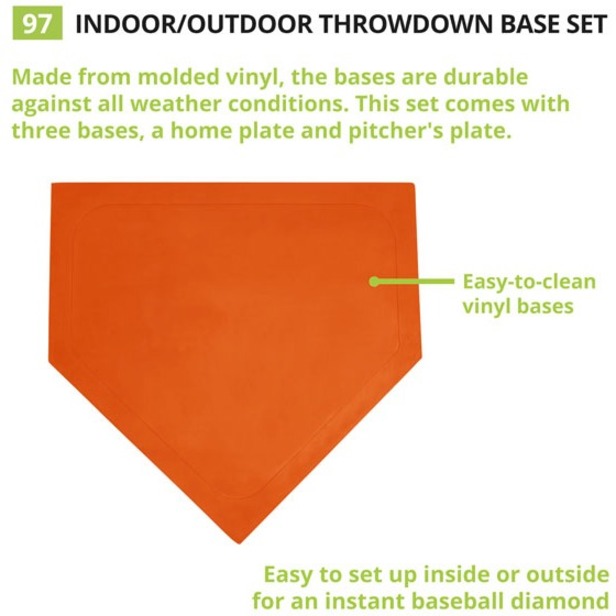 Champion Sports Indoor/Outdoor Throwdown Base Set Orange - Orange - Vinyl