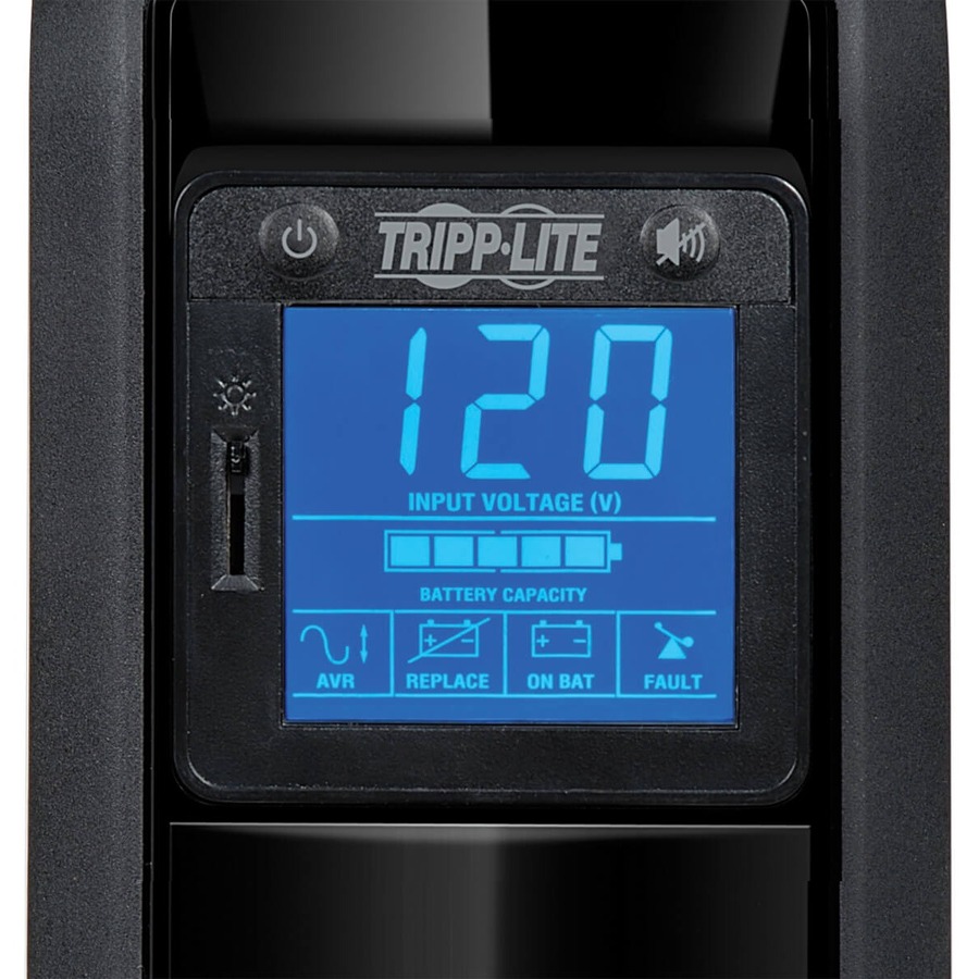 Tripp Lite by Eaton UPS OmniSmart LCD 120V 900VA 475W Line-Interactive UPS Tower LCD display USB port Battery Backup