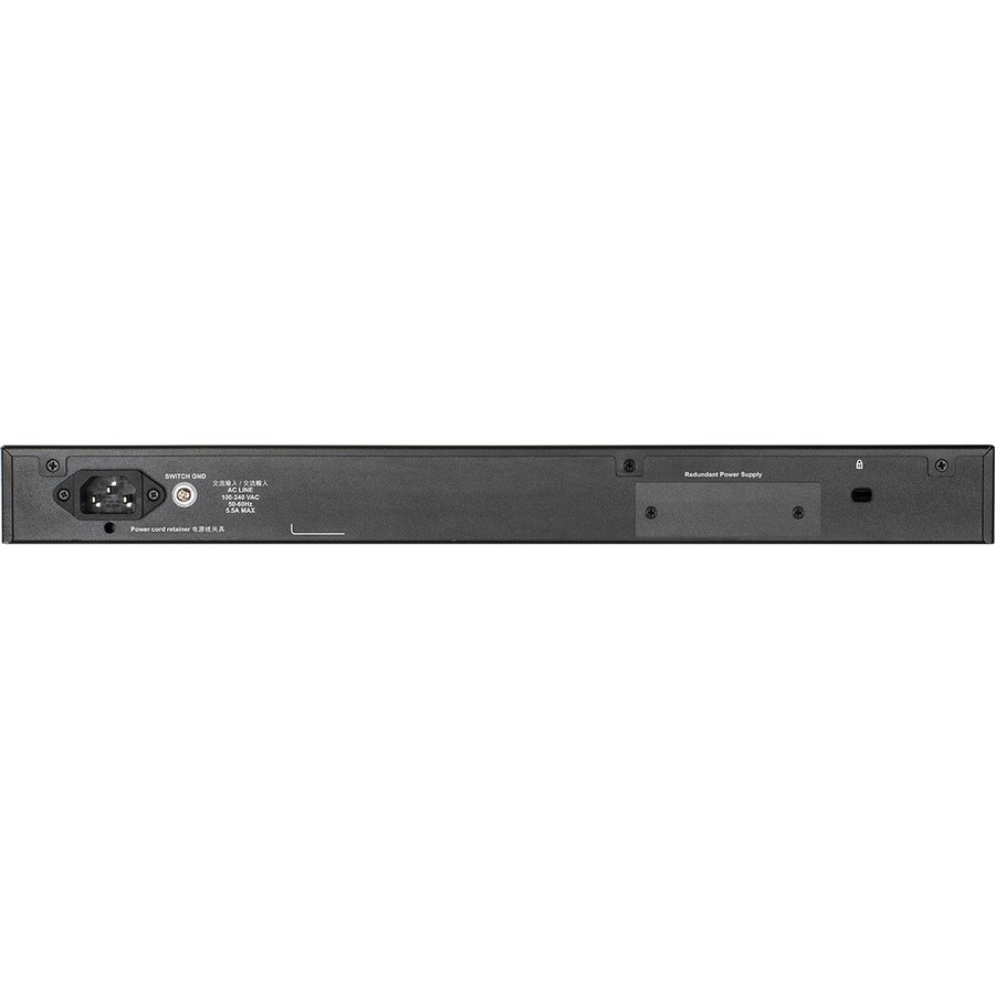 D-Link DGS-1520-28MP 28-port Gigabit PoE smart switch with 4 10 Gb uplinks — alternate view 2