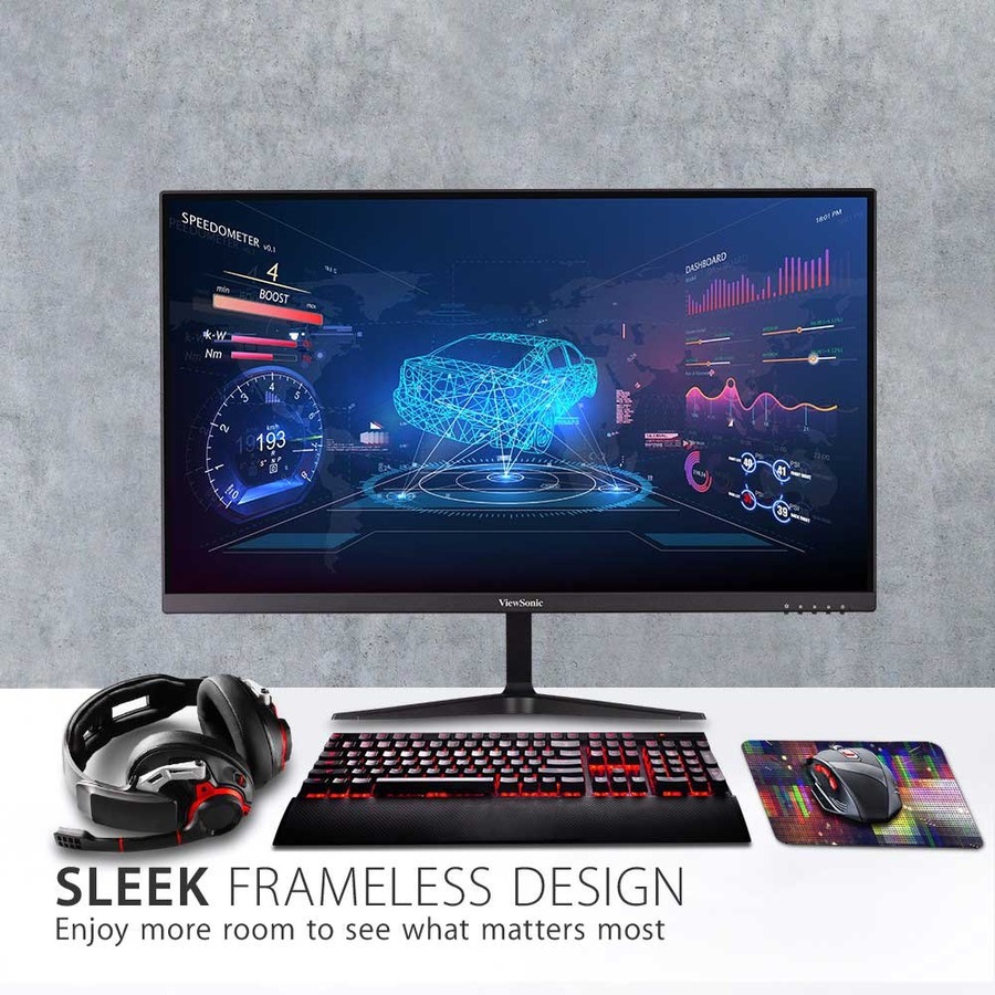 ViewSonic VX2718-P-MHD 27 Inch 1080p 1ms 180Hz Gaming Monitor with FreeSync, Eye Care, HDMI and DisplayPort