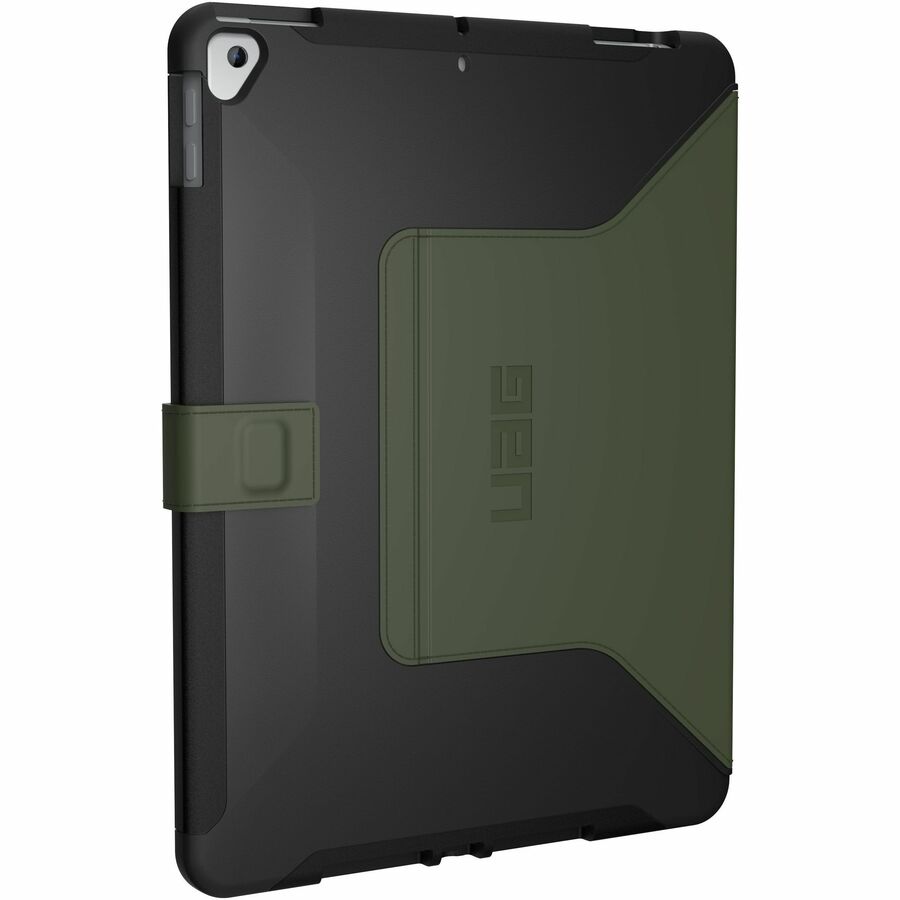 Urban Armor Gear Scout Carrying Case (Folio) for 10.2" Apple iPad (7th Generation), iPad (8th Generation), iPad (9th Generation) Tablet - Black