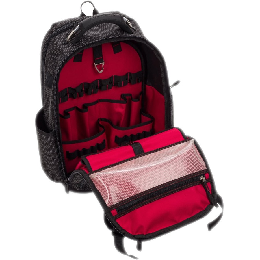 Black Wenger SwissGear Work Pack Pro tool backpack with USB access for 17 inch laptop — alternate view 2