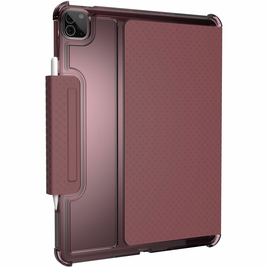Urban Armor Gear Lucent Carrying Case (Folio) for 12.9" Apple iPad Pro (5th Generation), iPad Pro (4th Generation) Tablet, Stylus - Aubergine, Dusty Rose