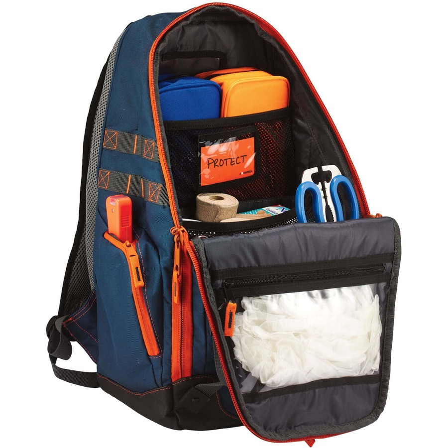 Ergodyne Arsenal 5244 Carrying Case (Backpack) ID Card, Blanket - Blue - 600D Polyester Body - Shoulder Strap, Handle - 20" Height x 14.5" Width x 5" Depth - 1 Each