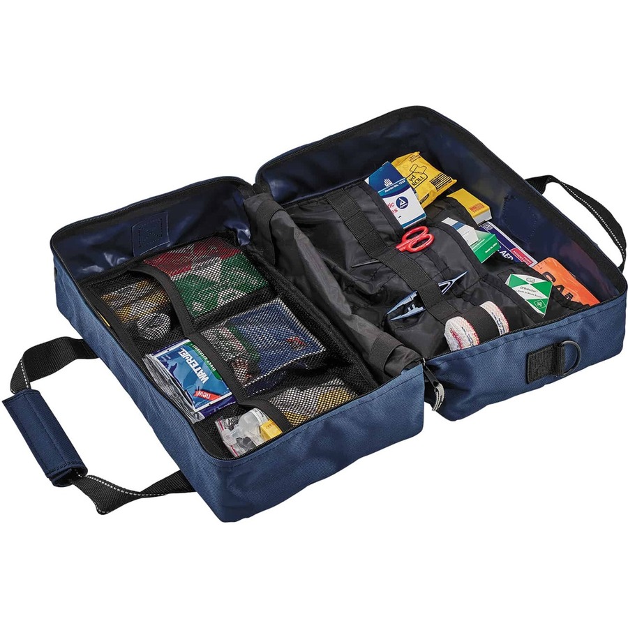 Ergodyne Arsenal 5220 Carrying Case Trauma Kit - Blue - 600D Polyester Body - Reflective Trim - 10" Height x 7.5" Width x 16.5" Depth - Small Size - 1 Each