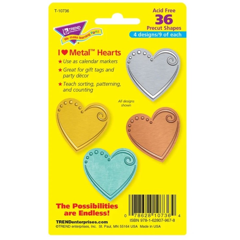 Mini Accents Variety Pack - Metal Hearts - Accents - TEPT10736