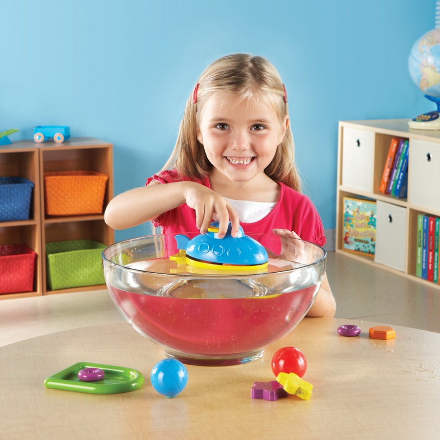 Learning Resources STEM Sink or Float Activity Set - Theme/Subject: Fun - Skill Learning: STEM, Problem Solving, Critical Thinking, Exploration, Color - 32 Pieces - 6-10 Year - Sand & Water Play - LRN2827