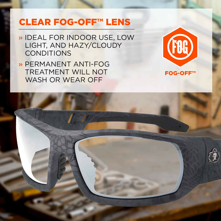 Skullerz Odin AF Clear Safety Glasses - Recommended for: EGO50503
