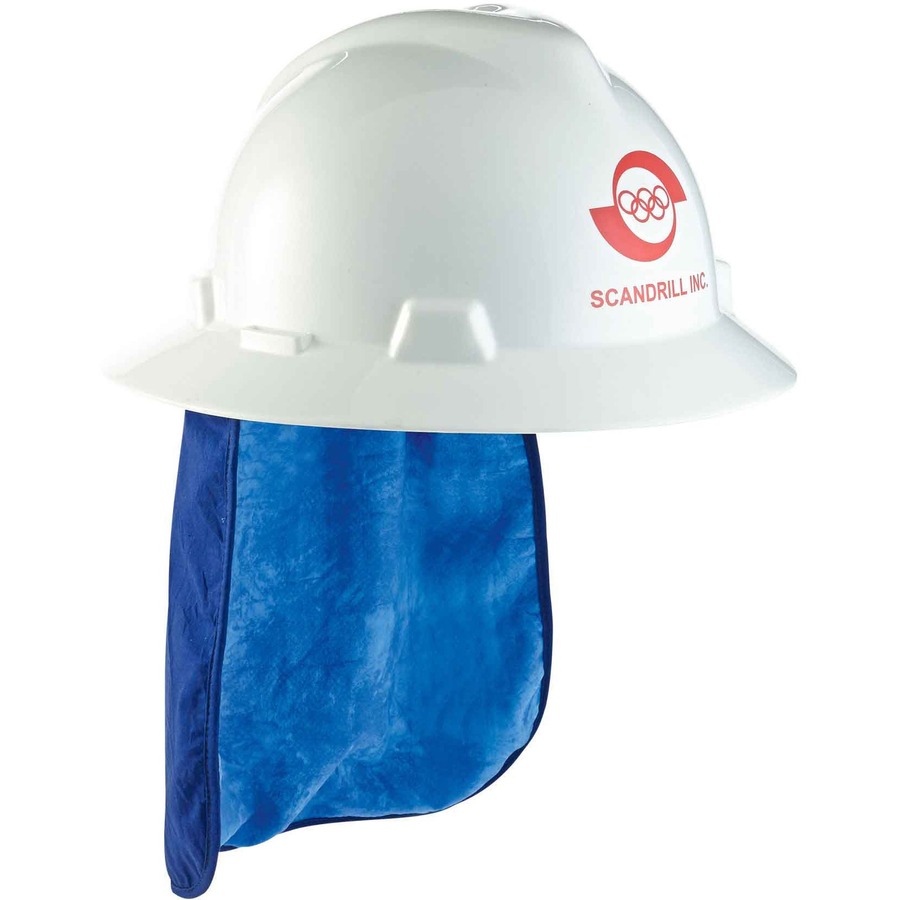 Chill-Its 6717CT Evaporative Cooling Hard Hat Neck Shade w/ Cooling ...