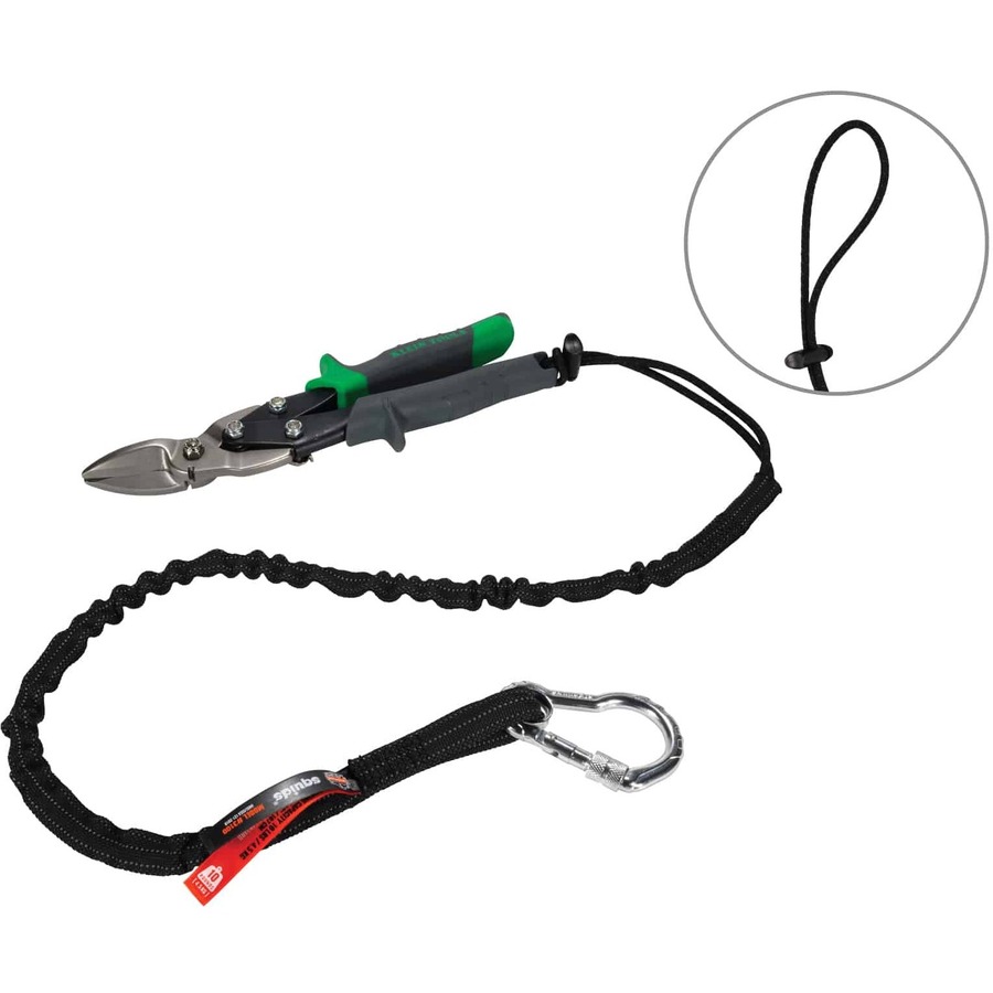 Squids 3101F(x) Tool Lanyard - Stainless-Steel Carabiner + Loop - 15lbs