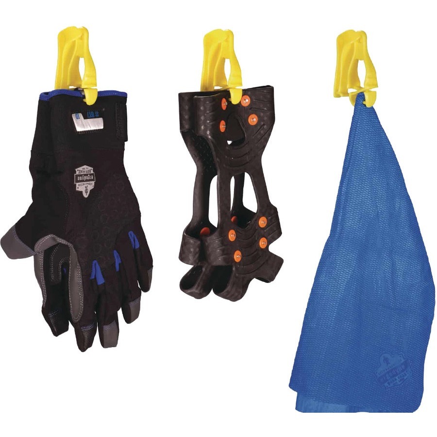 Squids 3405 Glove Clip - Belt Clip Mount - 4" Length x 2" Width - for Gloves, Personal Protective Equipment (PPE), Towel, Warehouse, Food Processing Plant, Retail Worker, Home Project, Hiking, Hunting, Mitten, Key, ... - Durable, Temperature Resistant, Be