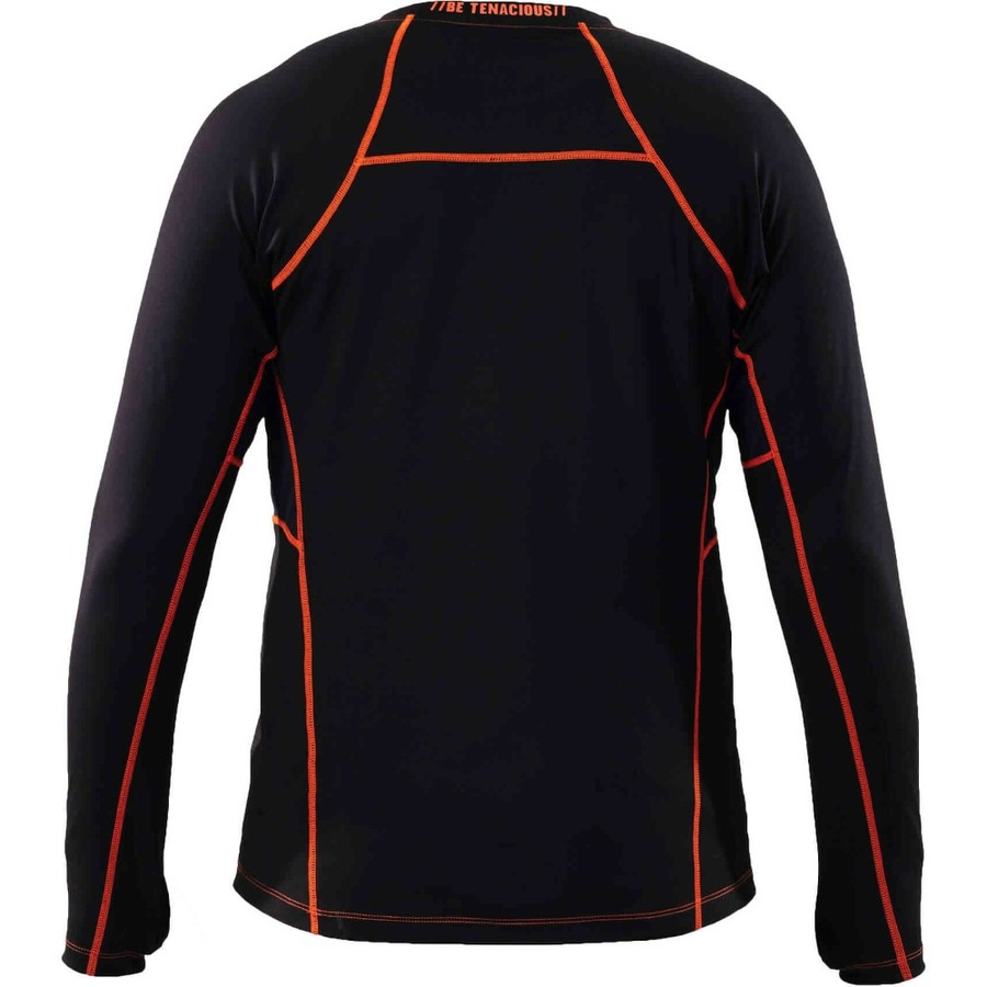 Ergodyne 6435 Thermal Base Layer Long Sleeve Shirt - Large Size - Fabric - Black