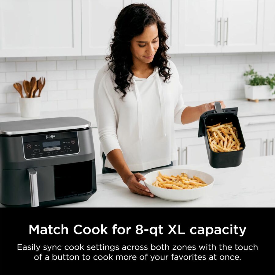 Ninja Foodi 6-in-1 8-qt. 2-Basket Air Fryer with DualZone Technology