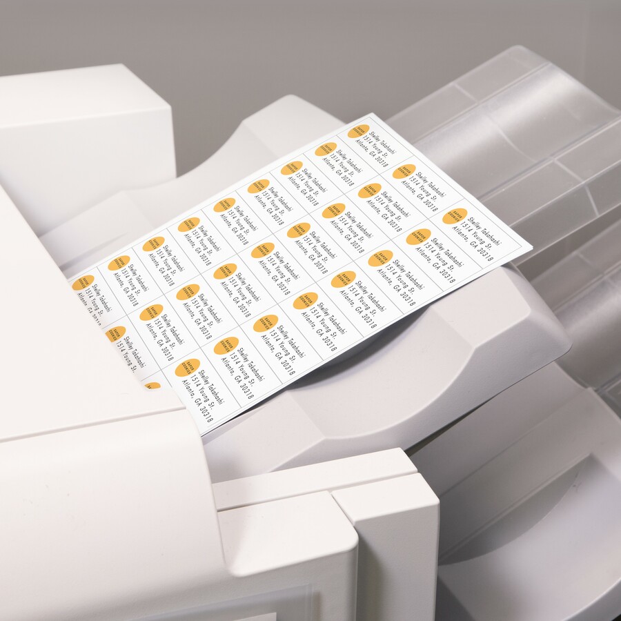 Avery® Address Label - 3 2/5" Height x 9" Width x 11 1/5" Length - Permanent Adhesive - Rectangle - Matte White - Paper - 33 / Sheet - 500 Total Sheets - 16500 Total Label(s) - 1 / Carton