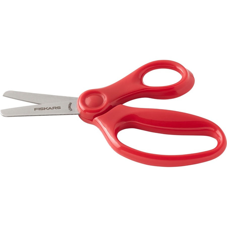 Fiskars 5 Blunt-tip Kids Scissors - 5 Overall LengthSafety Edge Blade -  Blunted Tip - Red - 1 Each - Thomas Business Center Inc