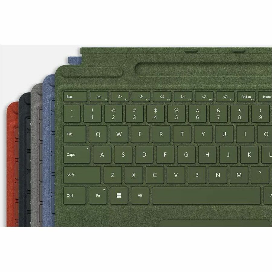 Microsoft Signature Keyboard/Cover Case Microsoft Surface Pro 9, Surface Pro 8, Surface Pro X Tablet, Stylus - Poppy Red
