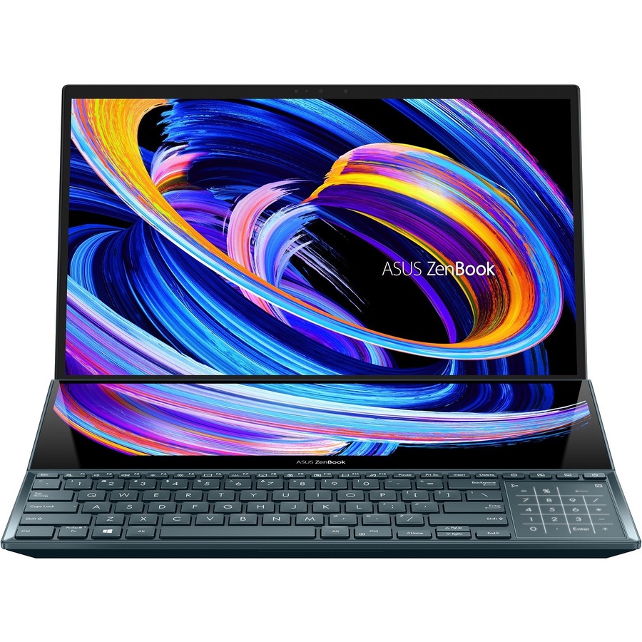 Asus ZenBook Pro Duo 15 UX582 UX582HS-XH99T 15.6" Touchscreen Notebook - 4K UHD - Intel Core i9 11th Gen i9-11900H - 32 GB - 1 TB SSD - Celestial Blue