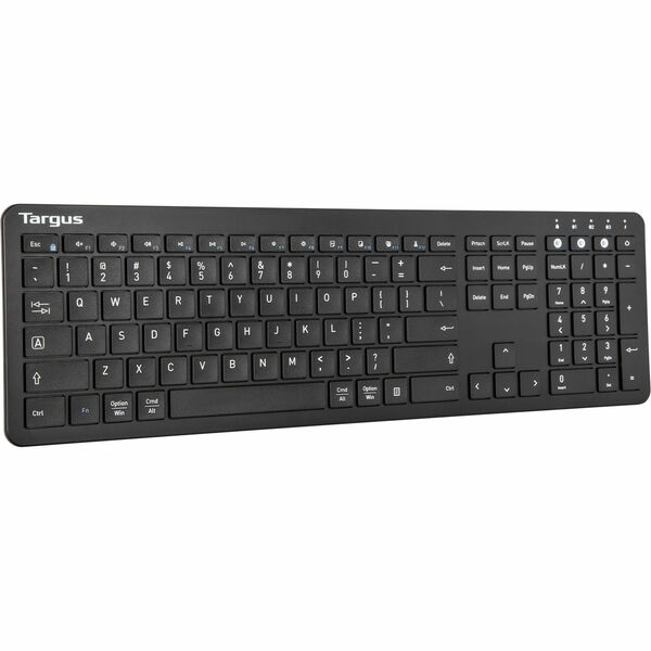 Full-Size Multi-Device Bluetooth Antimicrobial Keyboard [Black]