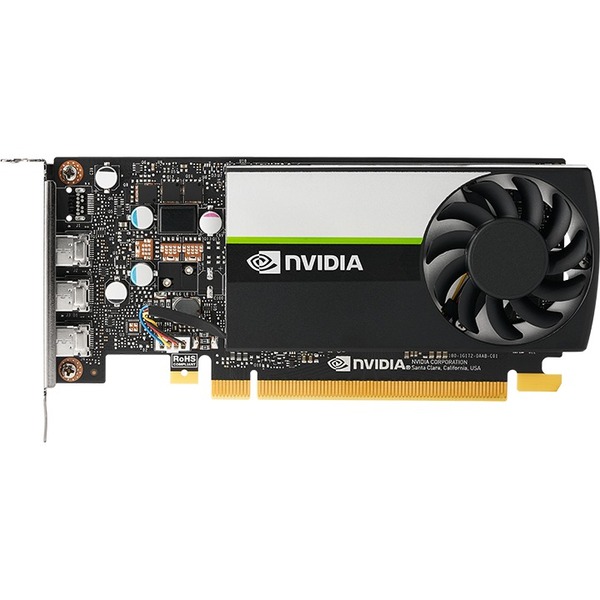 PNY nVidia Quadro T400 4GB Workstation Graphics Controller - 3x mini-DisplayPorts PCIe 3.0 x16 Active Cooling - Low Profile Card - Retail Box (VCNT4004GB-PB) *includes FH/LP brackets
