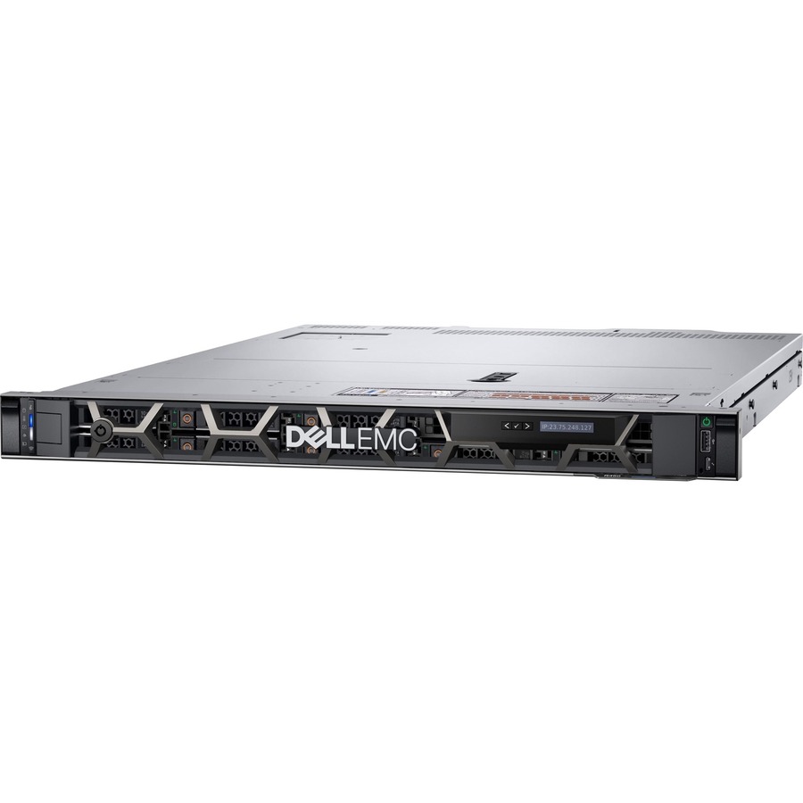 Dell EMC PowerEdge R450 2U Rack-mountable Server - 1 x Intel Xeon Silver 4310 2.10 GHz - 16 GB RAM - 480 GB SSD - (1 x 480GB) SSD Configuration - Serial ATA/600, 12Gb/s SAS Controller