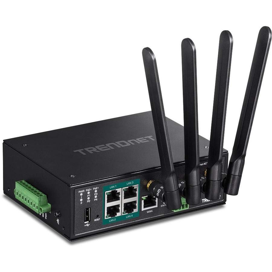 TRENDnet TI-WP100 Wi-Fi 5 IEEE 802.11ac Ethernet Wireless Router - TAA Compliant