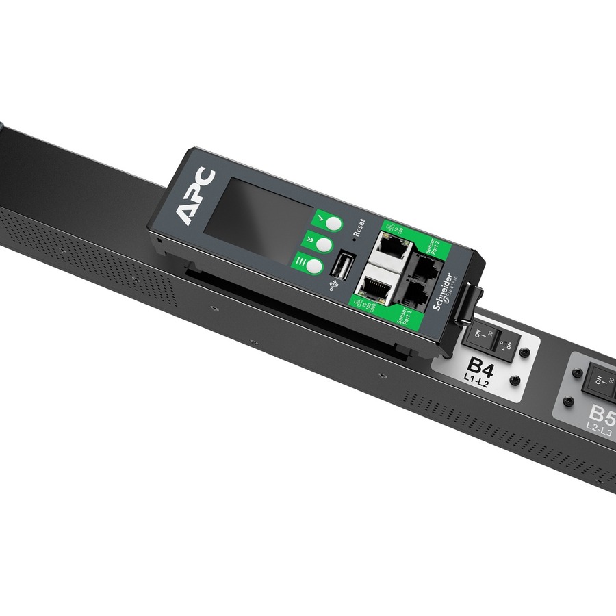 APC NetShelter Rack PDU Advanced, Switched Metered Outlet, 3Phase, 11kW 400V 16A or 11.5kW 415V 20A, 48 Outlets, IEC309