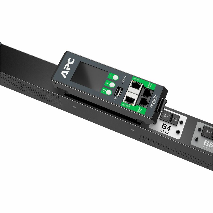 APC NetShelter Rack PDU Advanced, Metered, 3Phase, 8.6kW, 208V 30A, 42 Outlets, L21-30P