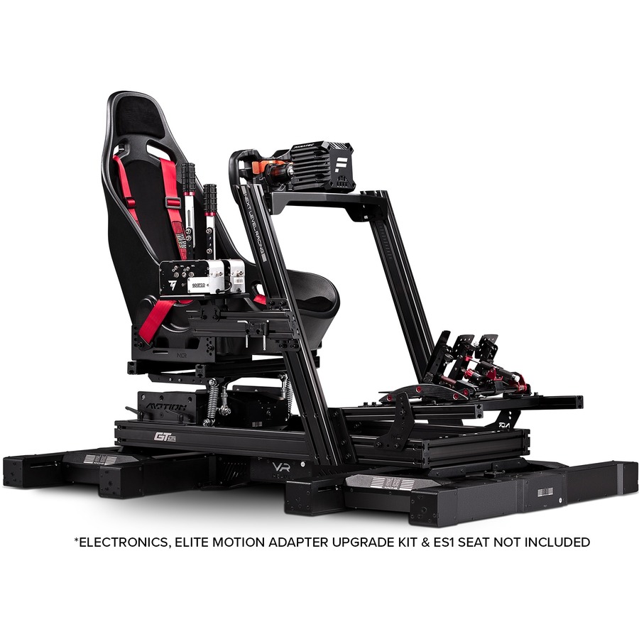 Next Level Racing GTElite Racing Simulator Cockpit- Wheel Plate Edition - Carbon, Steel