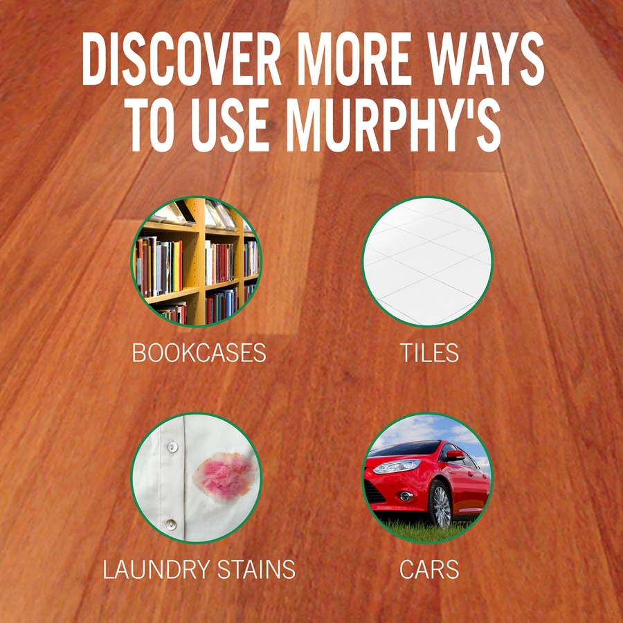 Murphy Oil Soap Wood Cleaner - Ready-To-Use - 32 fl oz (1 quart)Bottle - 9 / Carton - Phosphate-free, Ammonia-free, Bleach-free - Gold