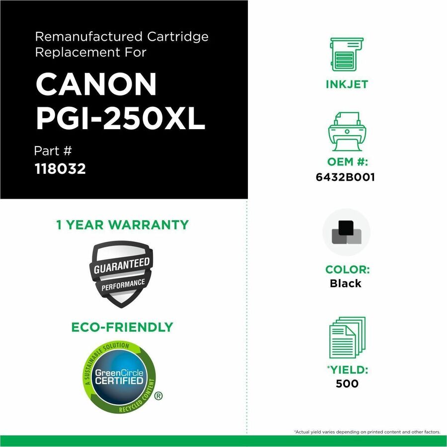 Cartouche jet d'encre remise à neuf Canon PGI250XL - CIG